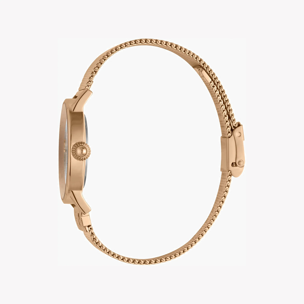 JUST CAVALLI Women's Watch with Rose Gold Stainless Steel Case and Rose Gold Stainless Steel Band