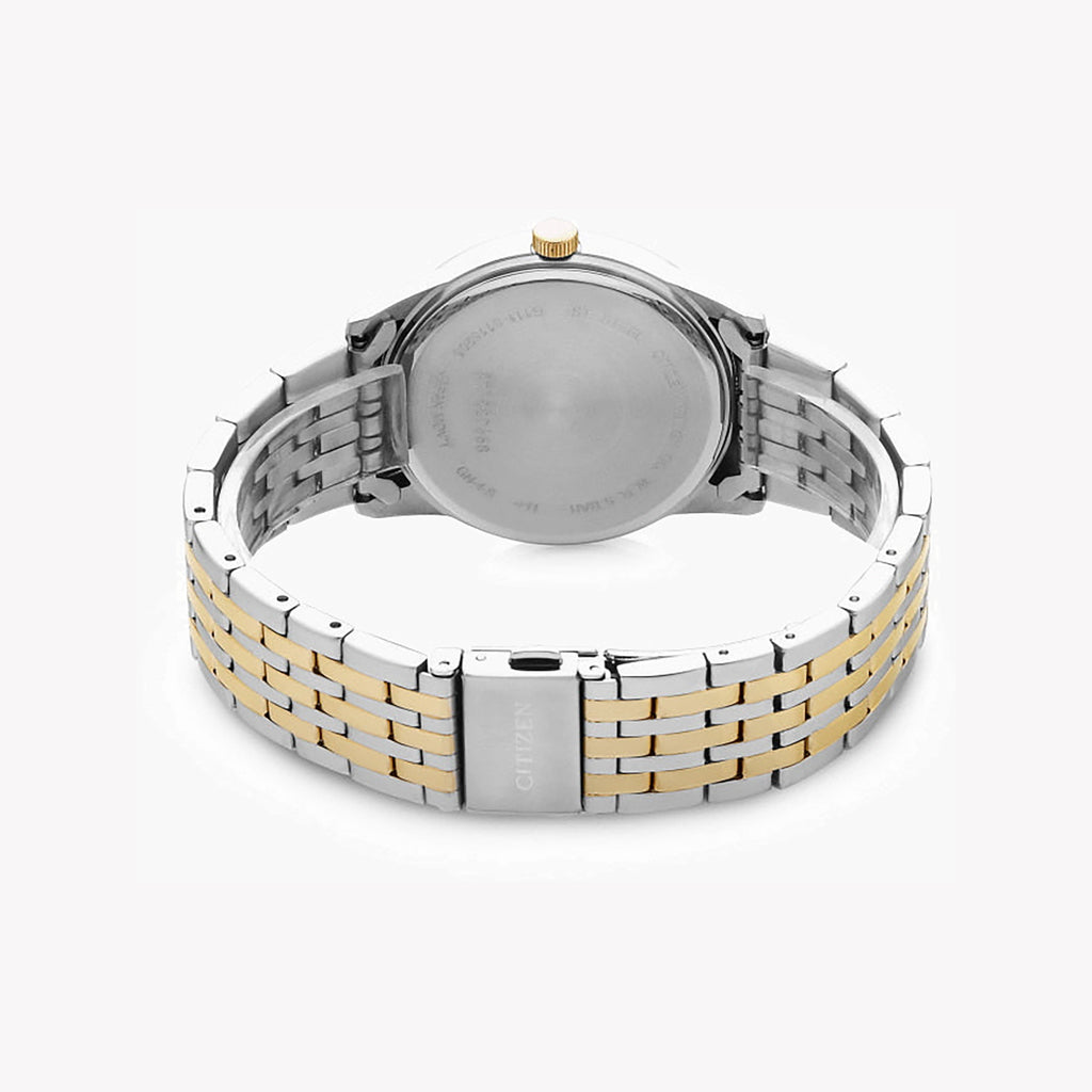 CITIZEN BI5006-81L - ELEGANT BLUE DIAL MEN'S WATCH WITH STAINLESS STEEL & GOLD BAND