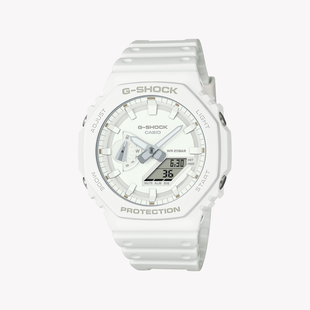 CASIO G-SHOCK GA-2100-7A7DR - ADVENTURE-READY WHITE RESIN MEN'S WATCH