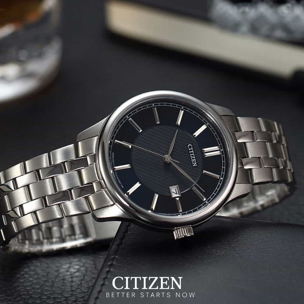 CITIZEN BI1050-56L BOLD PERFORMANCE - STYLISH MEN'S QUARTZ WATCH WITH STAINLESS STEEL BAND