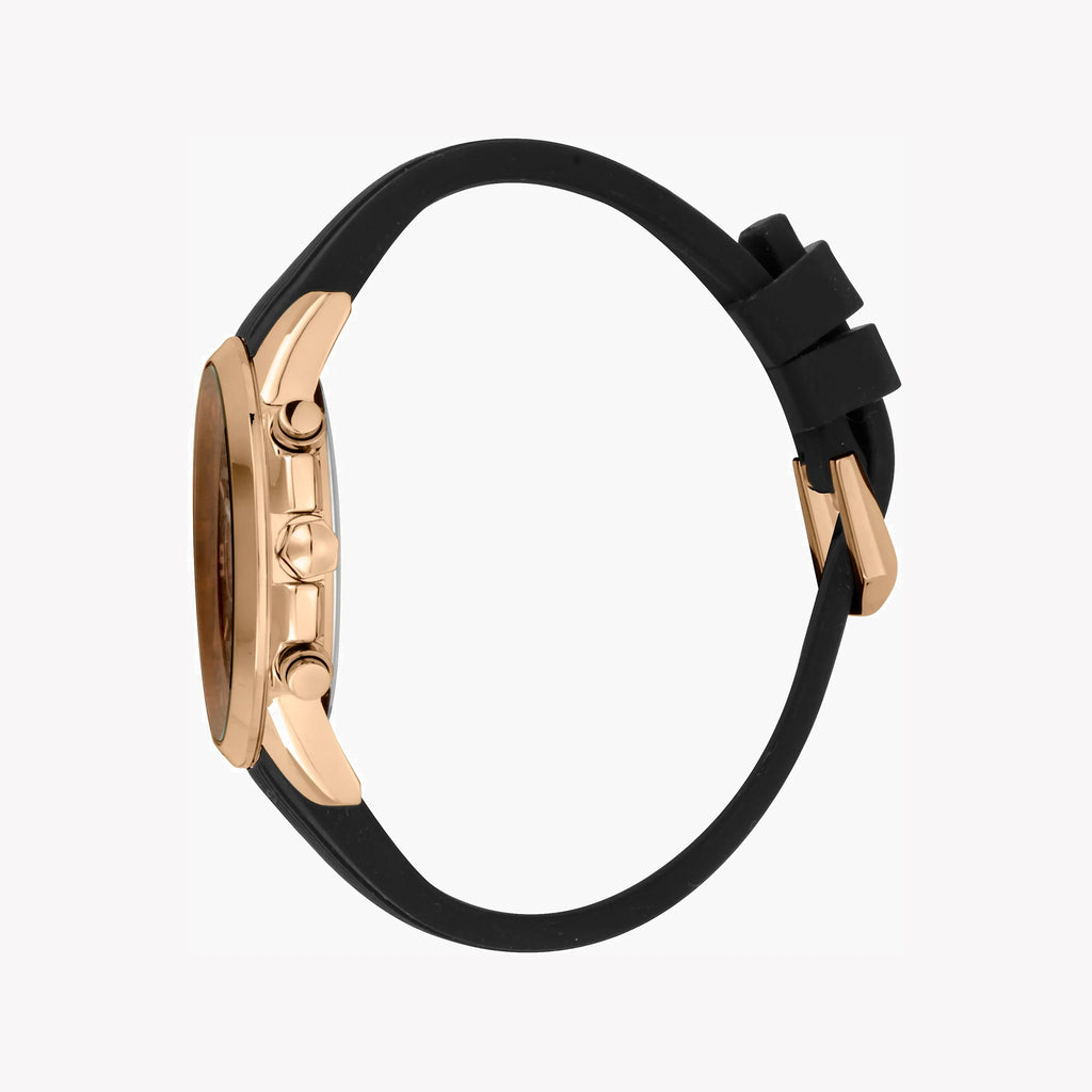 JUST CAVALLI JC1G175P0025 MEN'S SOPHISTICATED ROSE GOLD & BLACK TIMEPIECE