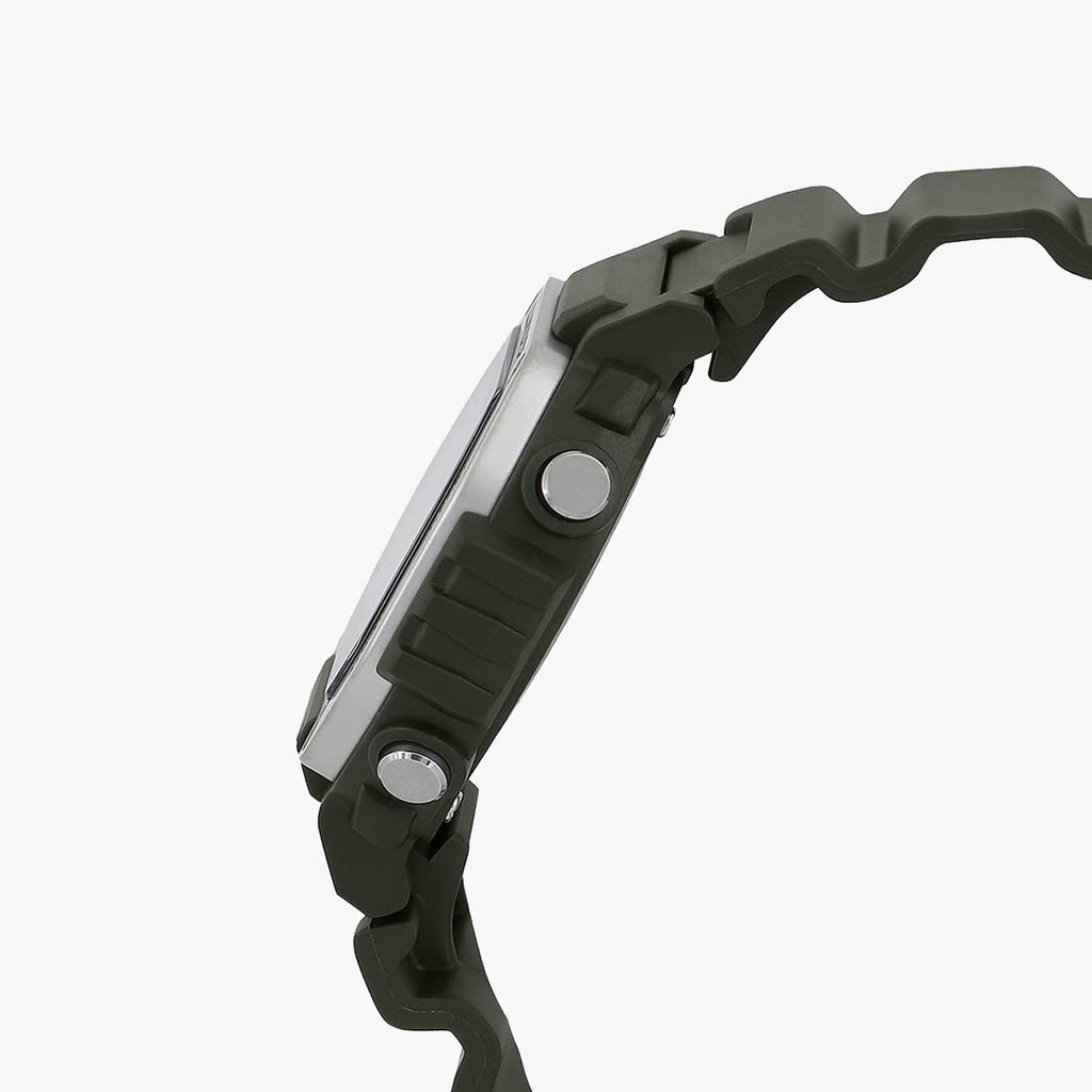 CASIO MWD-110H-3AVDF - ADVENTURE-READY MEN'S WATCH IN VIBRANT GREEN RESIN, DIGITAL DIAL & 100M WATER RESISTANCE