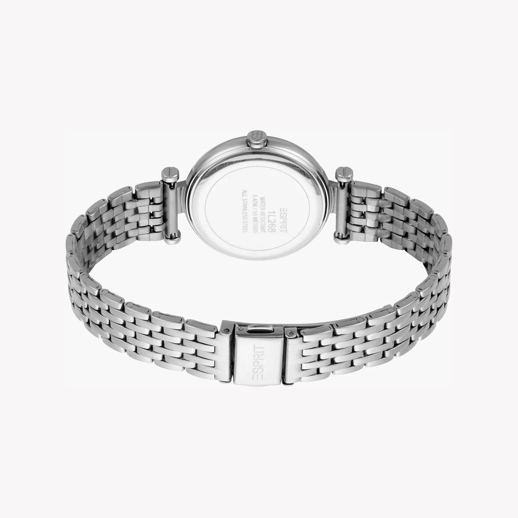 ESPRIT Women's Watch with Silver Stainless Steel Case and Silver Stainless Steel Band