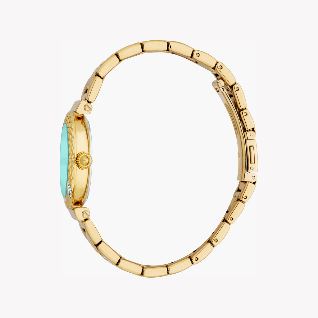 JUST CAVALLI JC1L332M0065 BOLD TURQUOISE - GLEAMING GOLD WOMEN'S WATCH
