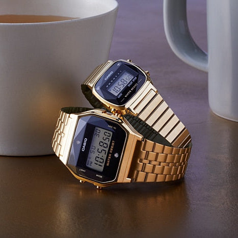 CASIO A168WGG-1ADF ADVENTURE-READY - STYLISH & FUNCTIONAL UNISEX WATCH with Dark Gray Resin Case and Stainless Steel Band