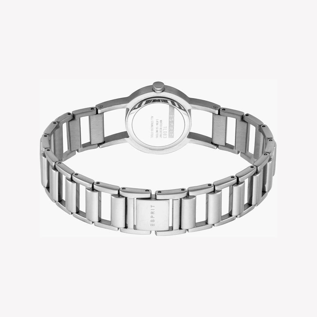 ESPRIT Women's Watch with Silver Stainless Steel Case and Silver Stainless Steel Band
