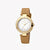 ESPRIT Women's Watch with Silver Stainless Steel Case and Brown Leather Band