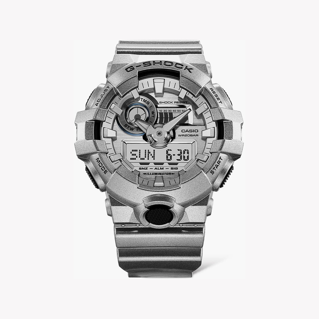 CASIO G-SHOCK GA-700FF-8ADR MEN'S ADVENTURE - STYLISH GRAY RESIN TIMEPIECE