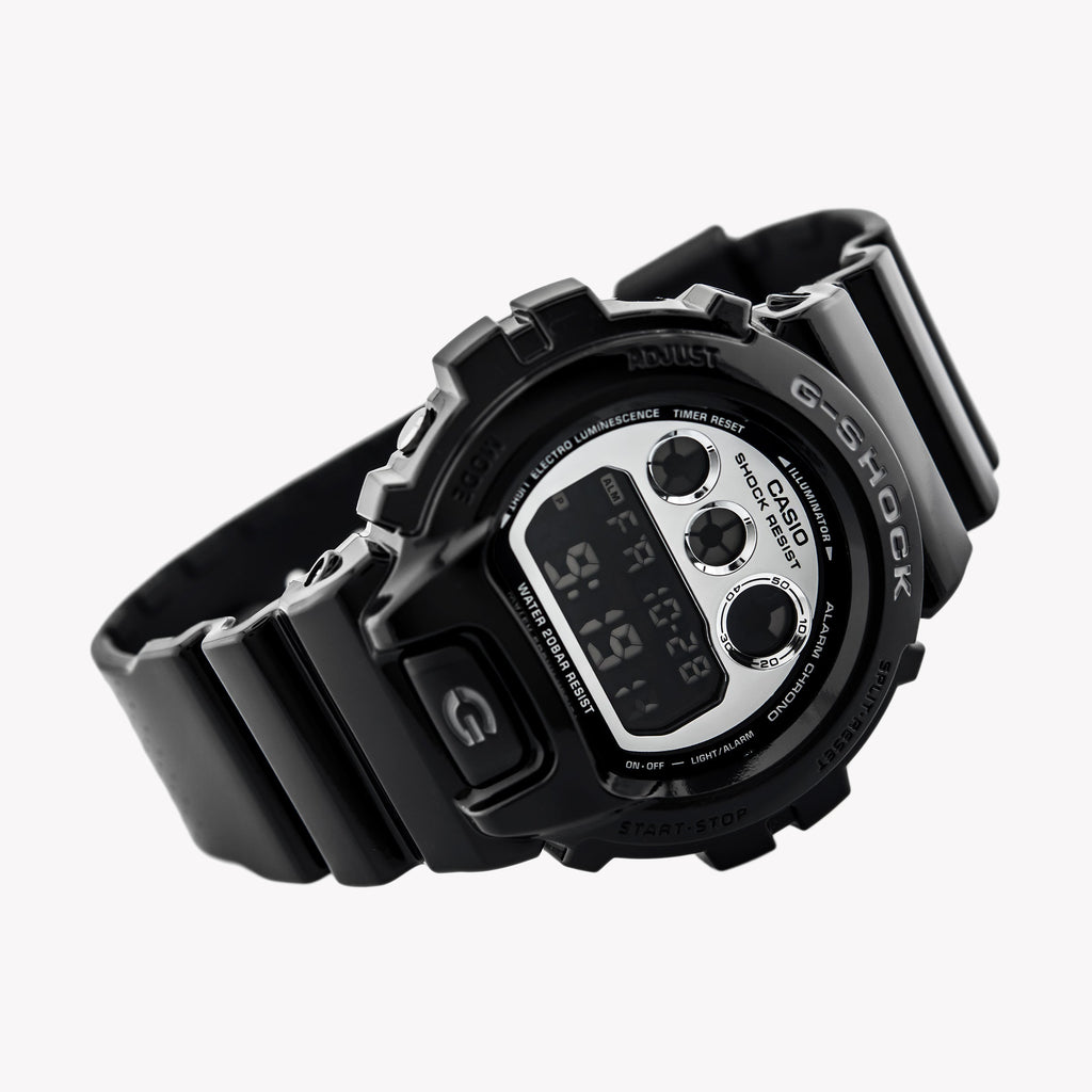CASIO G-SHOCK DW-6900NB-1DR - BOLD BLACK TIMEPIECE FOR MEN WITH DIGITAL DIAL & 200M WATER RESISTANCE