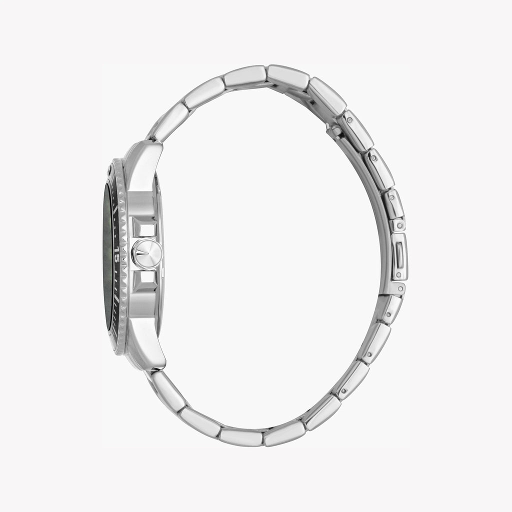 JUST CAVALLI ELEGANT STEEL - TIMELESS MEN'S WATCH WITH BLACK DIAL & SILVER BAND