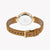 ESPRIT Women's Watch with Silver Stainless Steel Case and Brown Leather Band