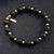 ZINK Men's Black & Gold Stainless Steel Bracelet | ZJBC009BAGP