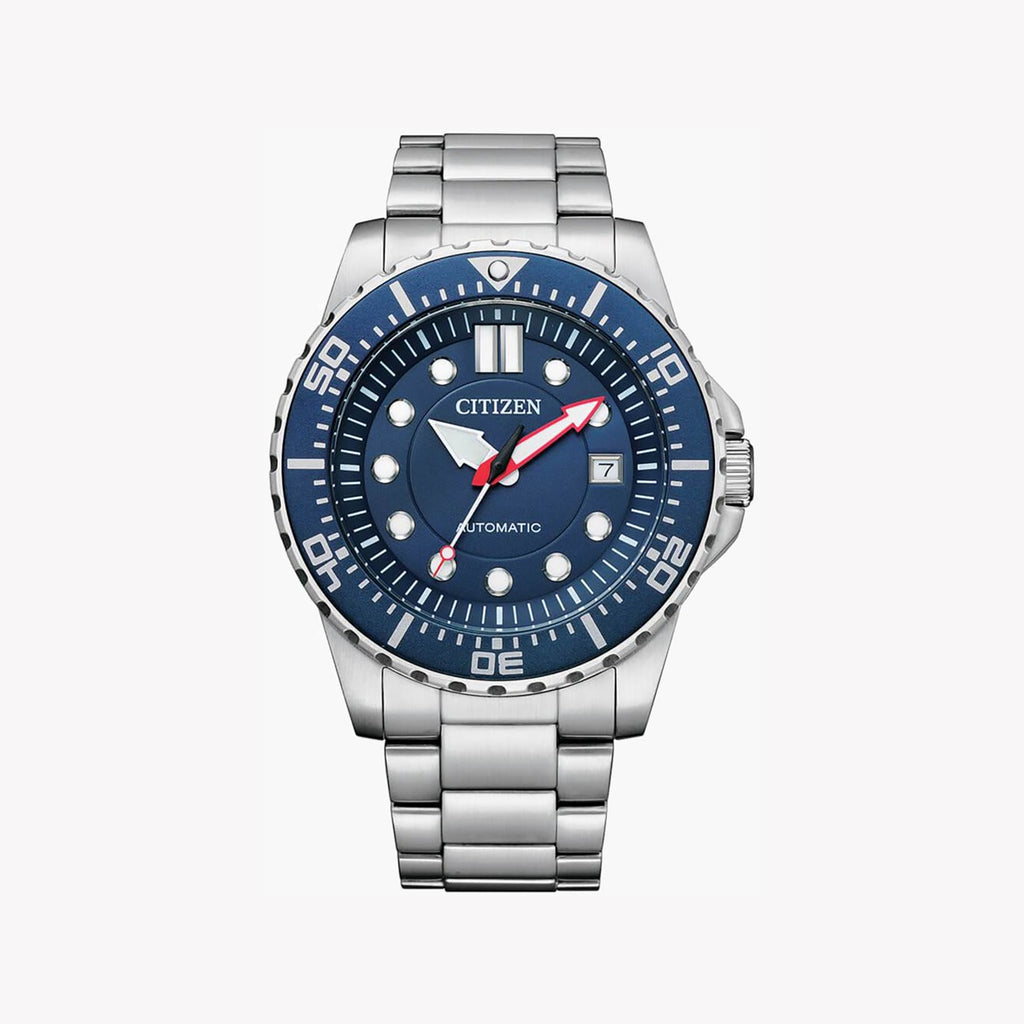 CITIZEN NJ0121-89L - BLUE DIAL STAINLESS STEEL AUTOMATIC MEN'S WATCH - ELEGANT & FUNCTIONAL