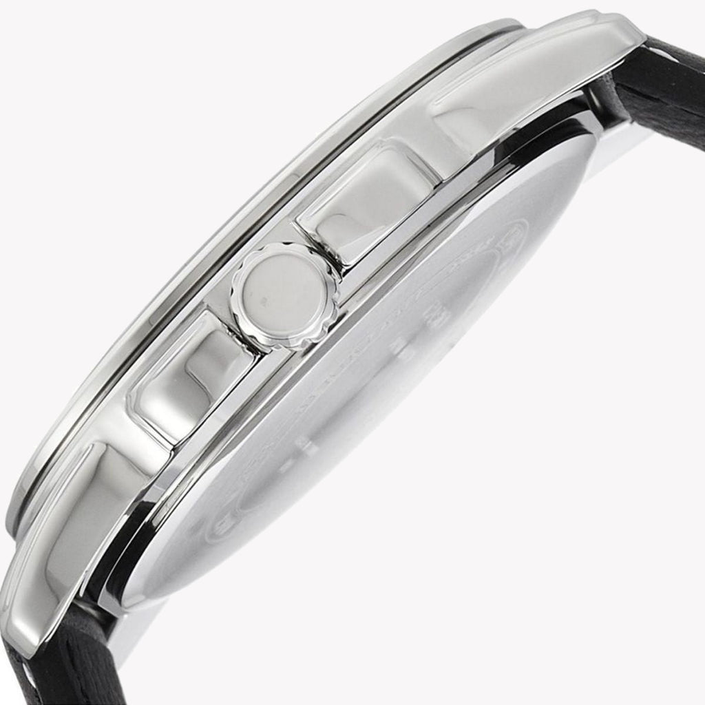 CASIO MTP-1314L-8AVDF SPORTY ELEGANCE - MEN'S LEATHER BAND WATCH WITH BLACK DIAL