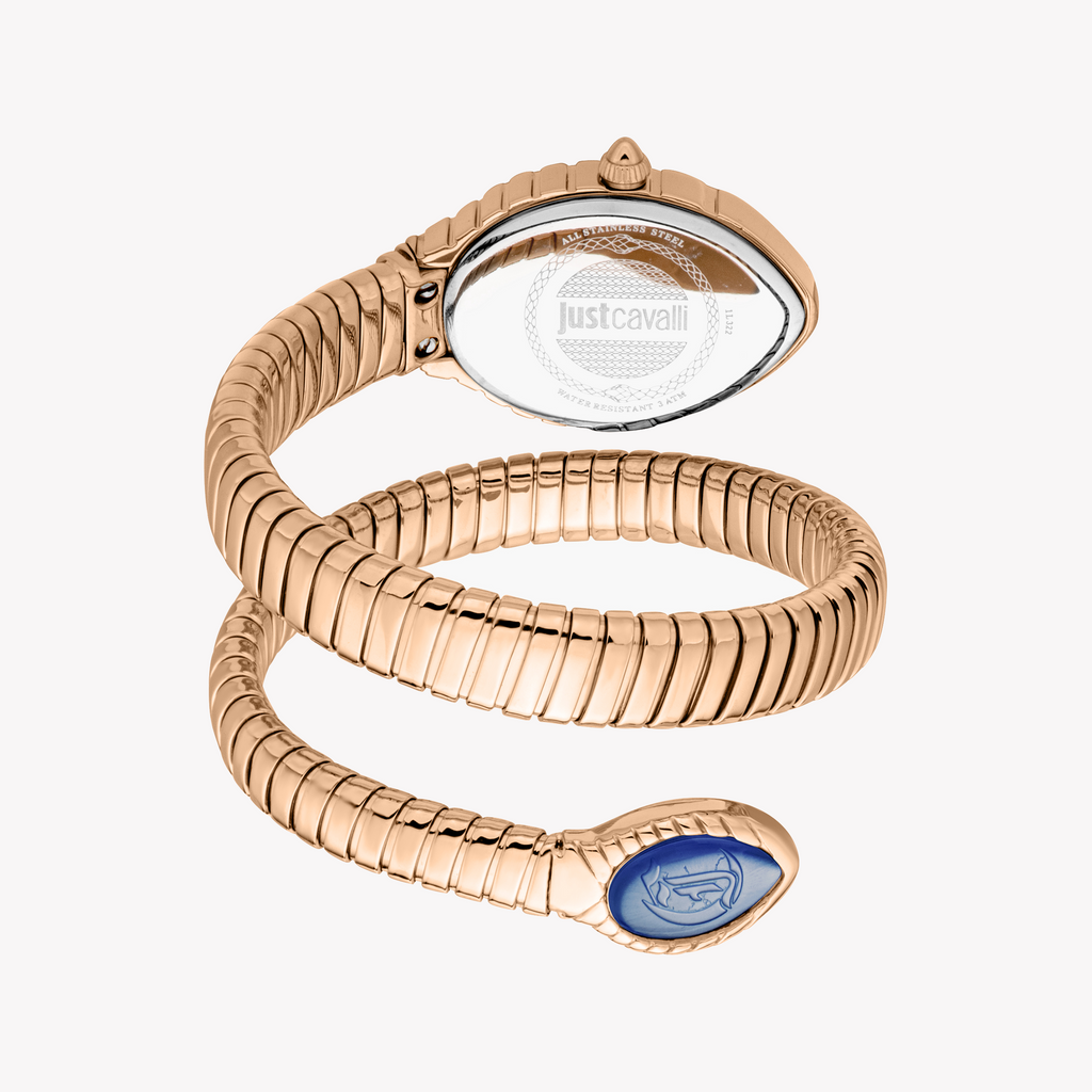 JUST CAVALLI JC1L322M0045 - BOLD ROSE GOLD & BLUE DIAL STATEMENT WOMEN'S WATCH