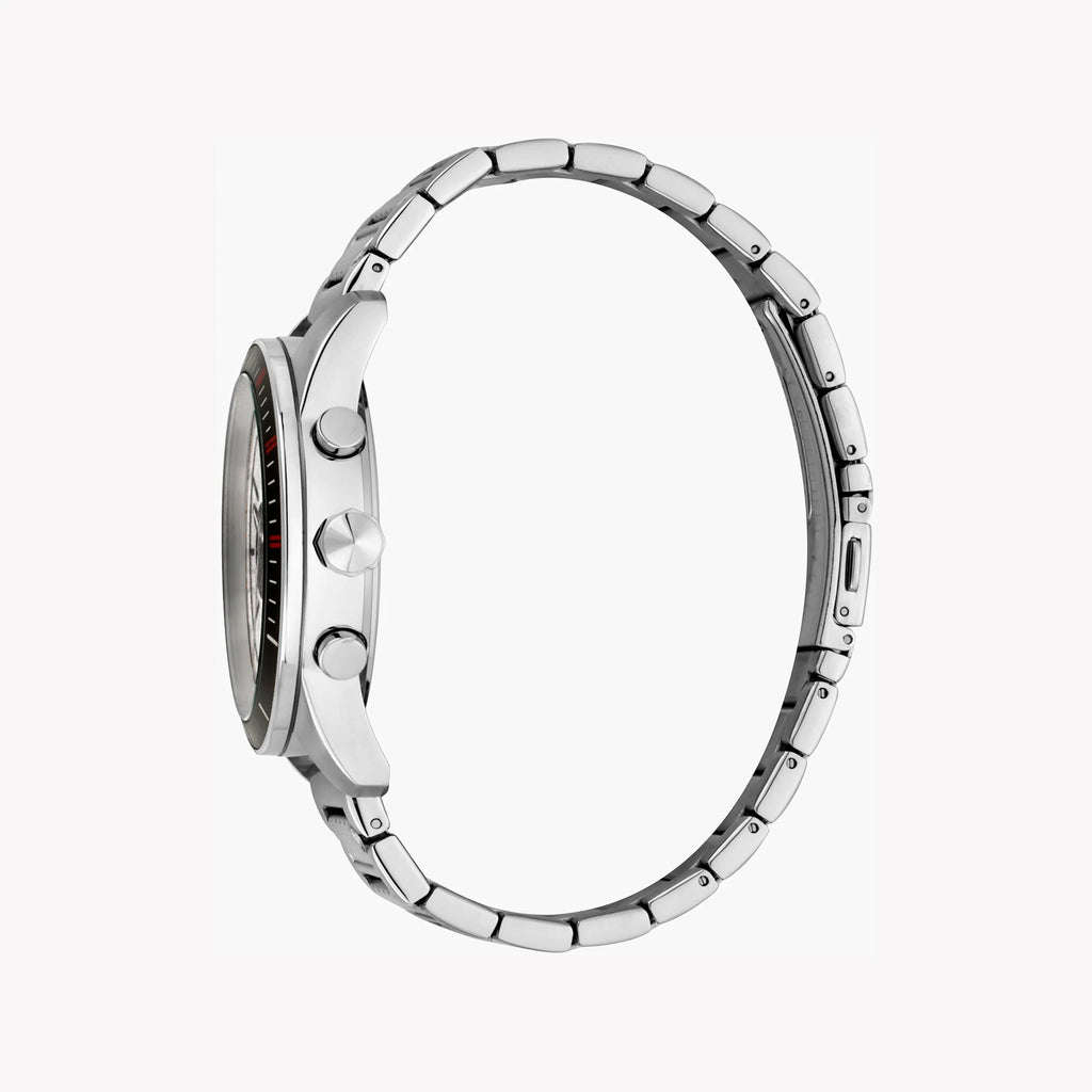 JUST CAVALLI JC1G166M0055 MEN'S TIMEPIECE - ELEGANT SILVER STAINLESS STEEL MASTERPIECE