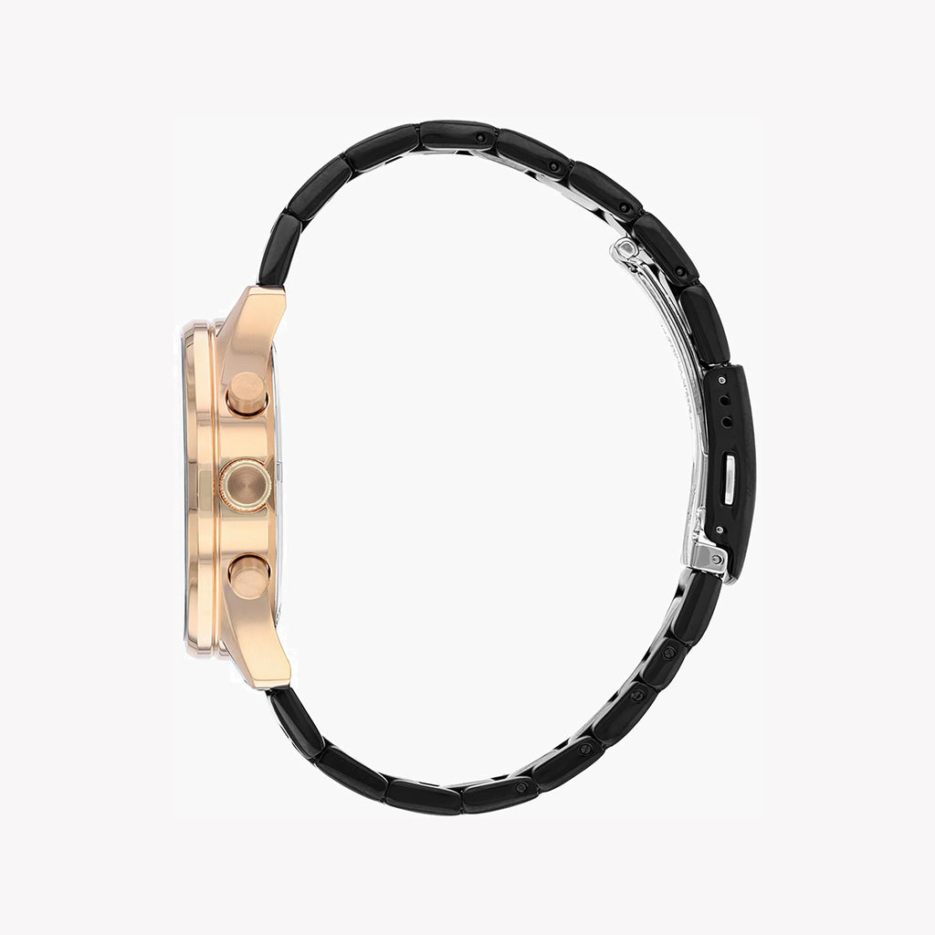 CITIZEN AN8196-55E - BOLD ELEGANCE IN ROSE GOLD & BLACK STAINLESS STEEL Men's Watch