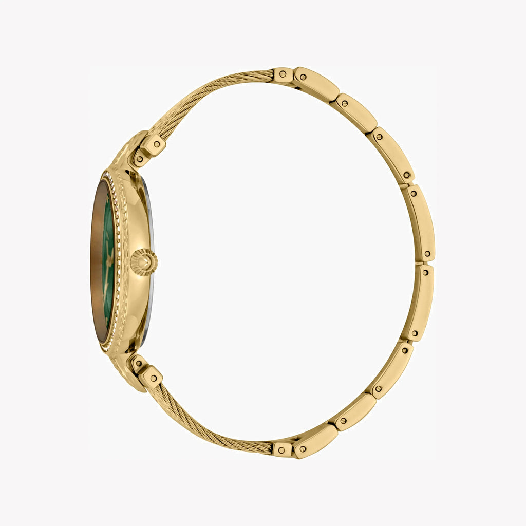 JUST CAVALLI Women's Watch with Gold Stainless Steel Case and Gold Stainless Steel Band