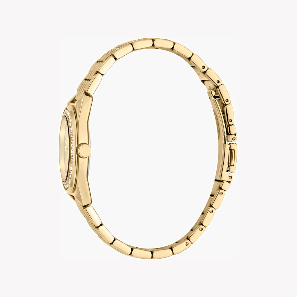 ESPRIT Women's Watch with Gold Stainless Steel Case and Gold Stainless Steel Band