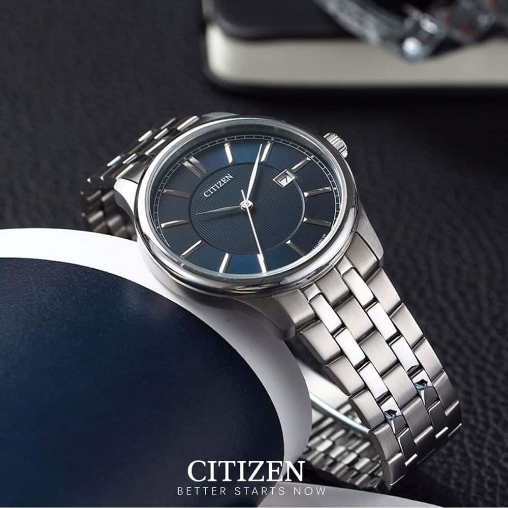 CITIZEN BI1050-56L BOLD PERFORMANCE - STYLISH MEN'S QUARTZ WATCH WITH STAINLESS STEEL BAND