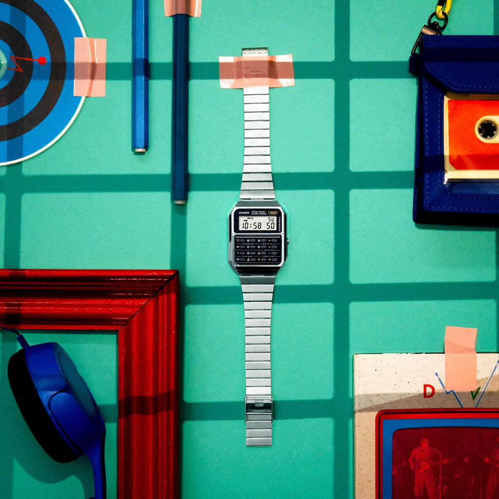 CASIO CA-500WE-1ADF RETRO-FUSION - STYLISH UTILITY WATCH WITH INTEGRATED CALCULATOR