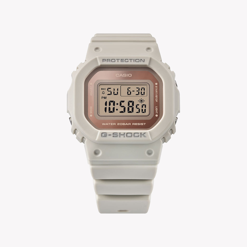 CASIO G-SHOCK GMD-S5600-8DR - SPORTY ELEGANCE UNISEX WATCH WITH WHITE RESIN BAND & DIGITAL DIAL