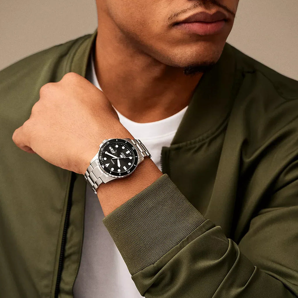 Fossil Blue Dive Three-Hand Date Stainless Steel Watch FS6032