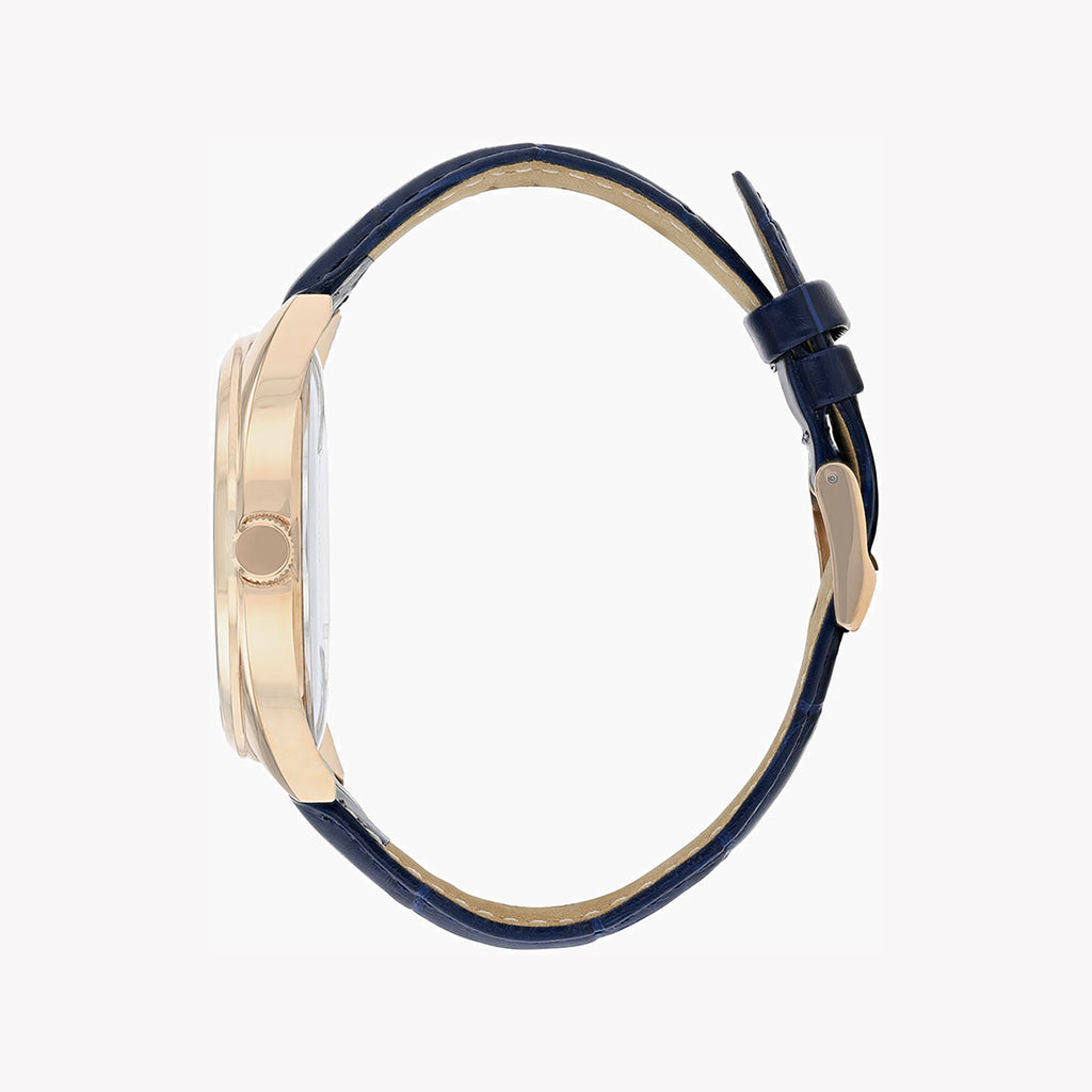 CITIZEN BI5093-01L - ELEGANT BLUE DIAL MEN'S WATCH WITH GOLD STAINLESS STEEL CASE