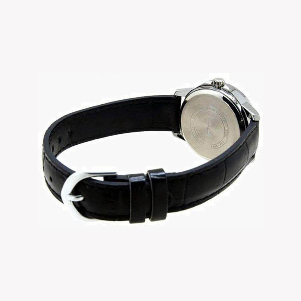 CASIO LTP-V004L-1BUDF - SPORTY SOPHISTICATION UNISEX WATCH WITH BLACK LEATHER BAND AND CHIC DESIGN