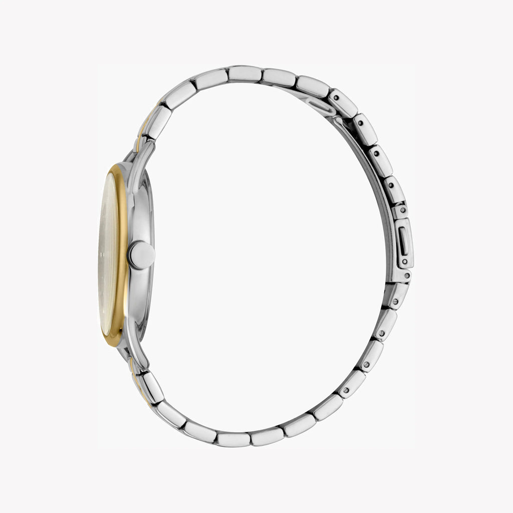 ESPRIT Women's Watch with Silver Stainless Steel Case and Silver & Gold Stainless Steel Band