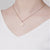 ZINK Women's Rose Gold Stainless Steel Necklace | ZFNL008RG