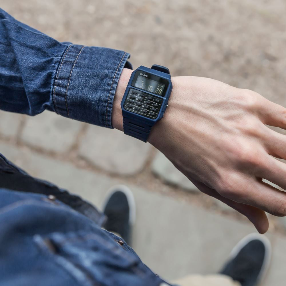 CASIO CA-53WF-2BDF - SPORTY BLUE DIGITAL WATCH WITH BUILT-IN CALCULATOR