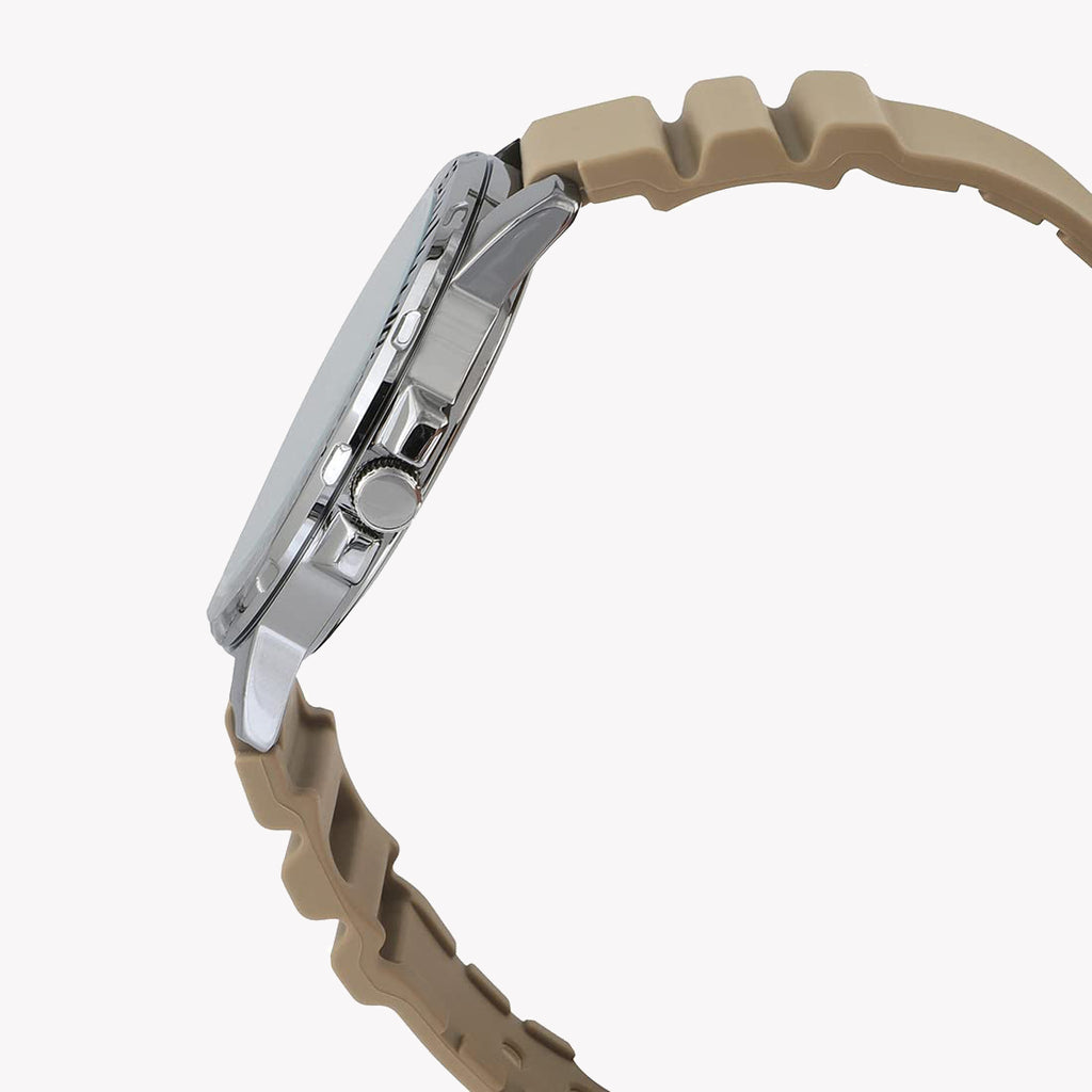 CASIO MTP-VD300-5BUDF SPORTY ELEGANCE - VERSATILE MEN'S WATCH WITH BLACK DIAL & BROWN RESIN BAND