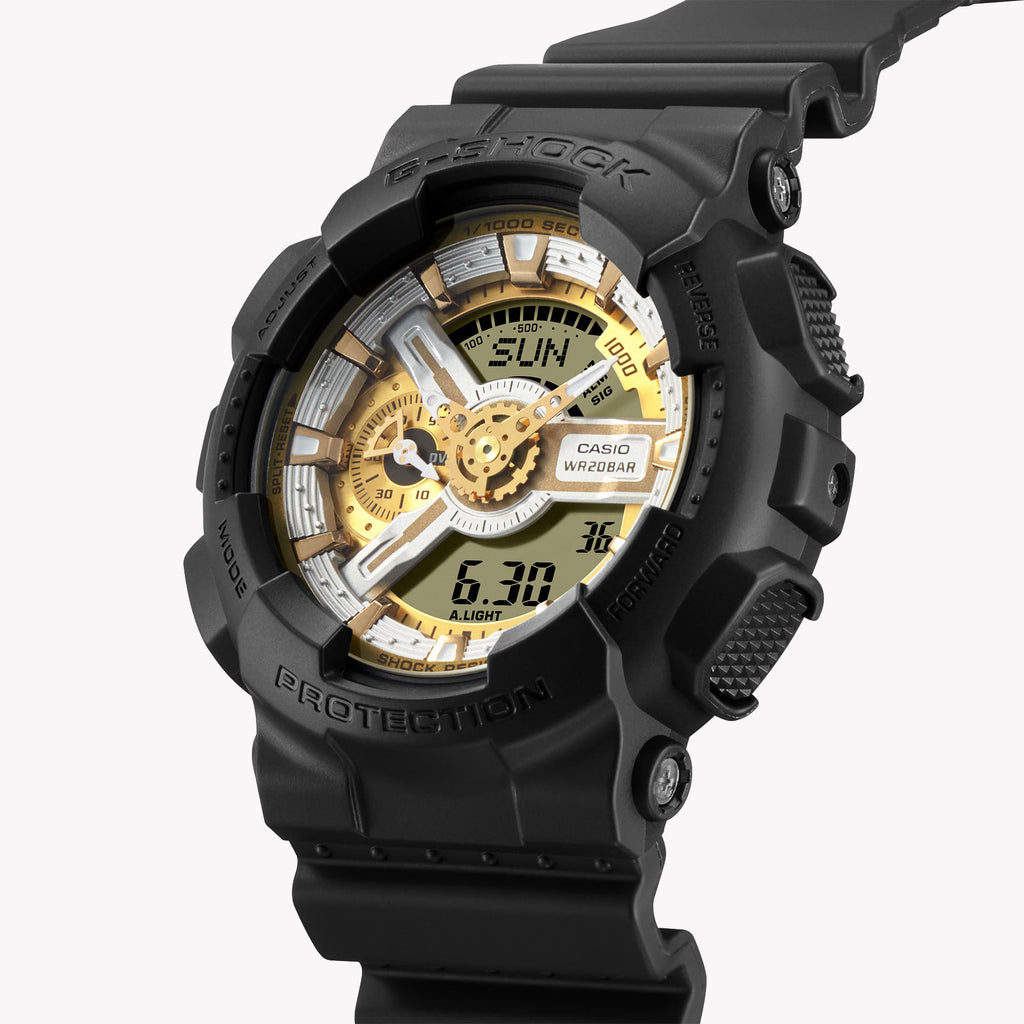 CASIO G-SHOCK GA-110CD-1A9DR - BOLD ADVENTURER MEN'S WATCH WITH SLEEK BLACK DESIGN