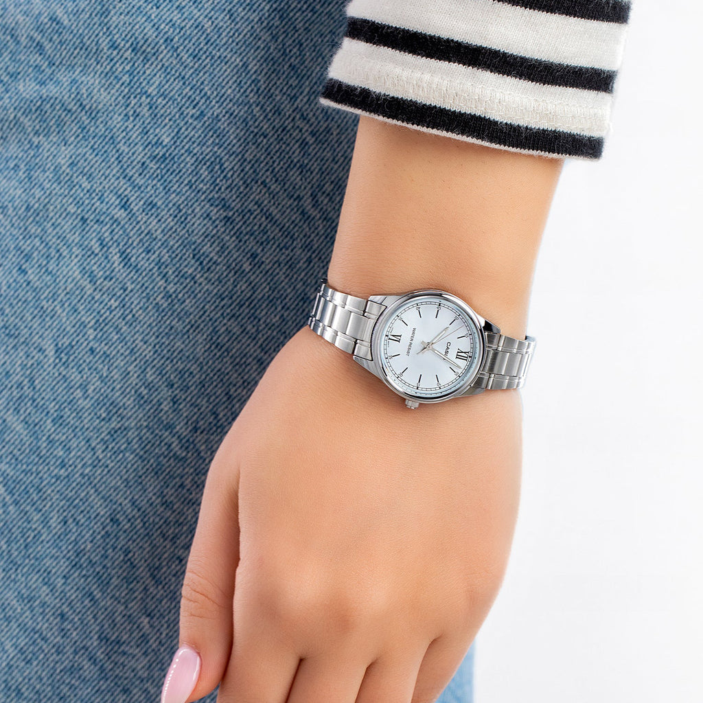 CASIO LTP-V005D-2B3UDF TOUGH ELEGANCE - SPORTY STAINLESS STEEL WOMEN'S WATCH