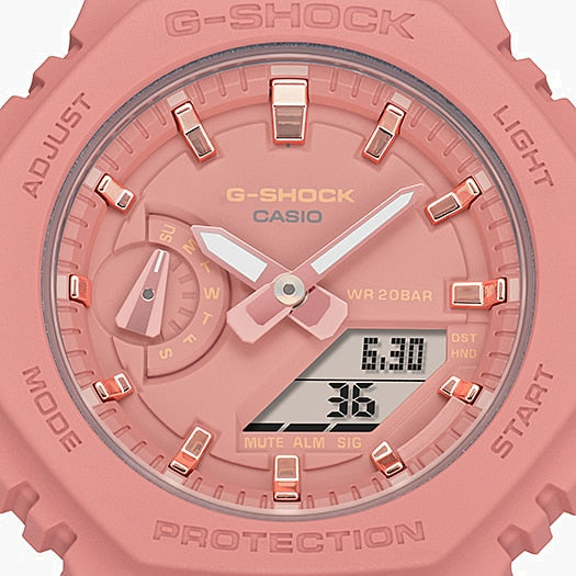 CASIO G-SHOCK GMA-S2100-4A2DR PINK BOLD - VIBRANT & TOUGH Women's Watch with pink resin band and digital display