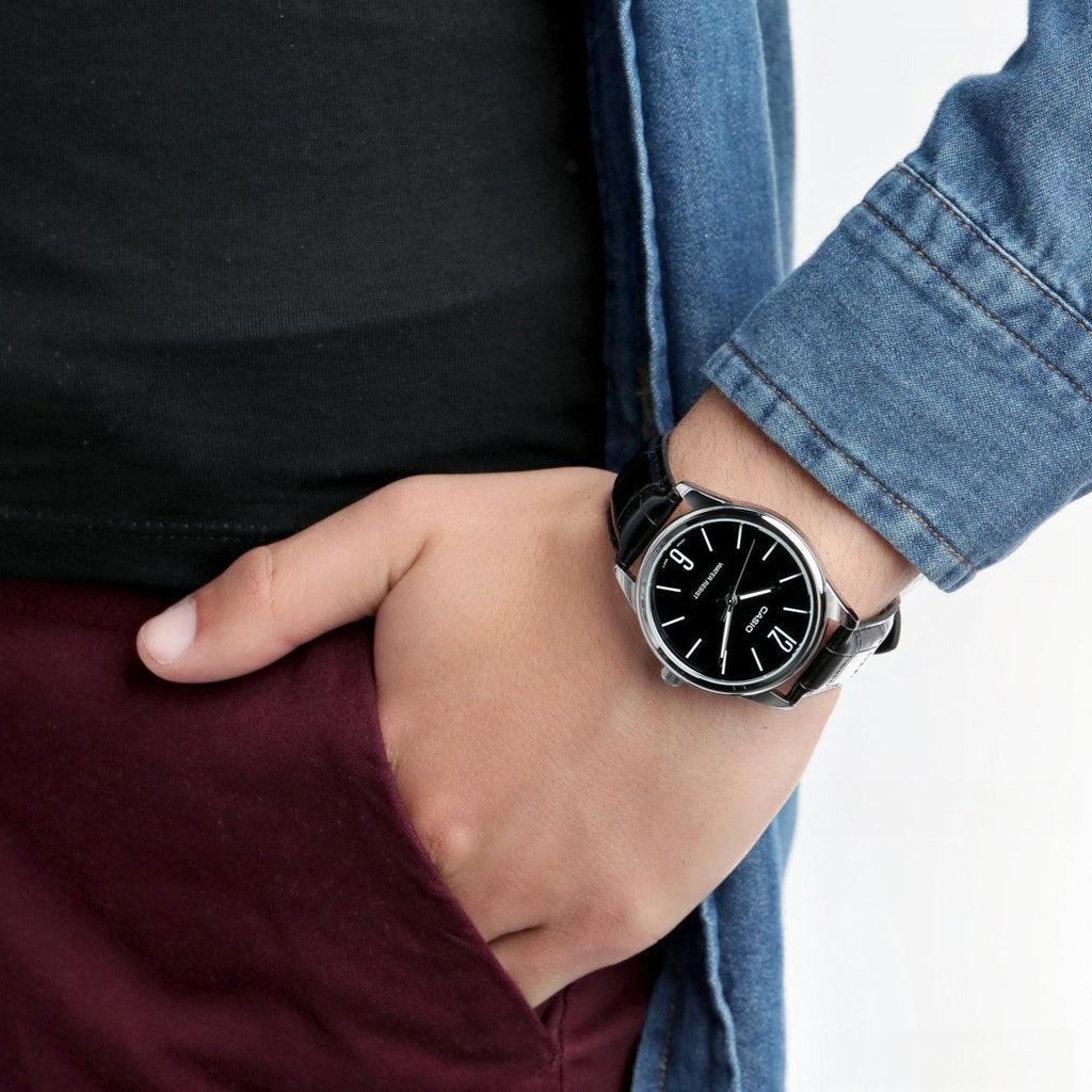 CASIO MTP-V005L-1BUDF CLASSIC ELEGANCE - MEN’S STYLISH LEATHER BAND TIMEPIECE