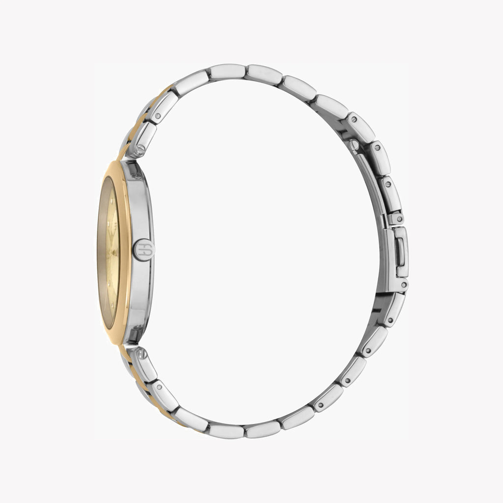 ESPRIT Women's Watch with Silver & Gold Stainless Steel Case and Silver & Gold Stainless Steel Band