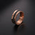 ZINK Men's Rose Gold & Black Stainless Steel Ring | ZJRG027RG