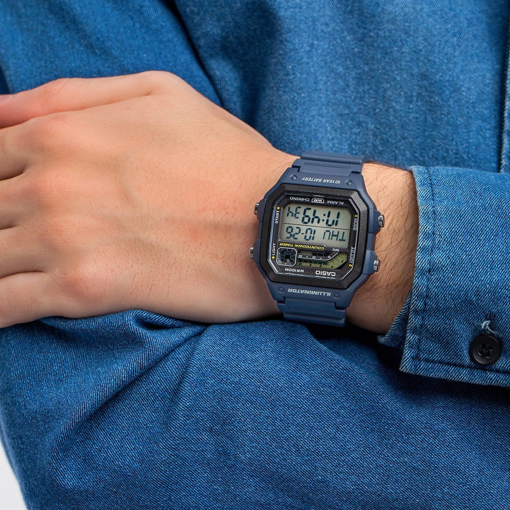 CASIO WS-1600H-2AVDF ADVENTURE-READY MEN'S WATCH - STYLISH BLUE RESIN TIMEPIECE