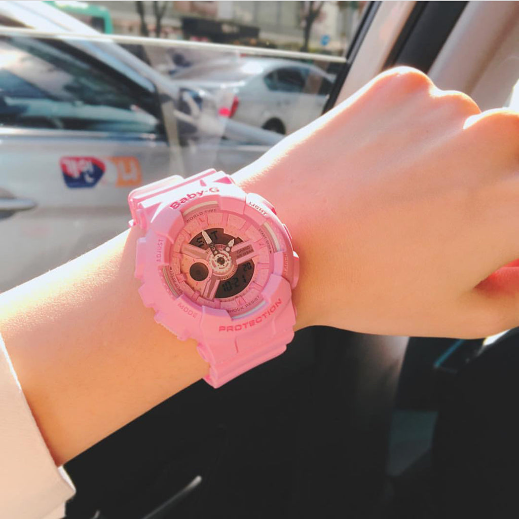 BA-110-4A1DR BABY-G - PINK ADVENTURE TIMEPIECE - SPORTY & CHIC WOMEN'S WATCH