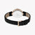 ESPRIT Women's Watch with Rose Gold Stainless Steel Case and Black Leather Band