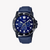 CASIO MTP-VD300BL-2EUDF SPORTY ELEGANCE - MENS BLACK STAINLESS STEEL & BLUE LEATHER WATCH