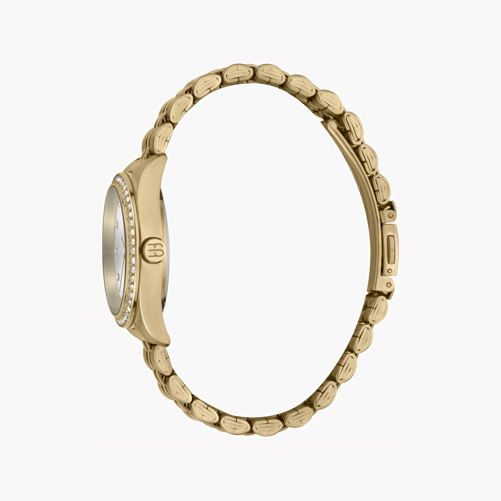 ESPRIT Women's Watch with Gold Stainless Steel Case and Gold Stainless Steel Band