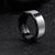 ZINK Men's Silver & Black Stainless Steel Ring | ZJRG026SP