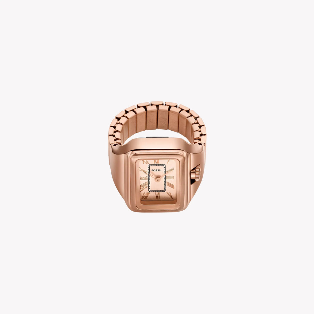 Raquel Watch Ring Two-Hand Rose Gold-Tone Stainless Steel ES5345