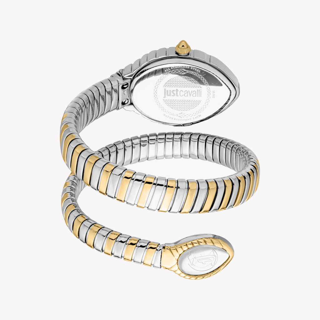 JUST CAVALLI JC1L322M0055 - ELEGANT TIMEPIECE FOR THE MODERN WOMAN - TWO-TONE SILVER & GOLD