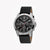 ESPRIT MEN'S TIMEPIECE - ELEGANT BLACK LEATHER & STAINLESS STEEL CLASSIC 44MM WATCH