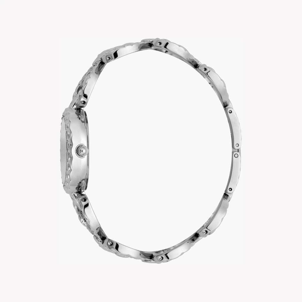 JUST CAVALLI Women's Watch with Silver Stainless Steel Case and Silver Stainless Steel Band