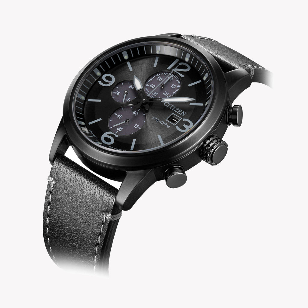 CITIZEN CA0617-29E MODERN CLASSIC - BLACK STAINLESS STEEL & ECO-DRIVE MEN'S WATCH